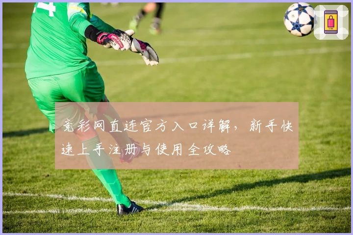 竞彩网直连官方入口详解,新手快速上手注册与使用全攻略